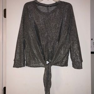 Zara Silver from tie Blouse